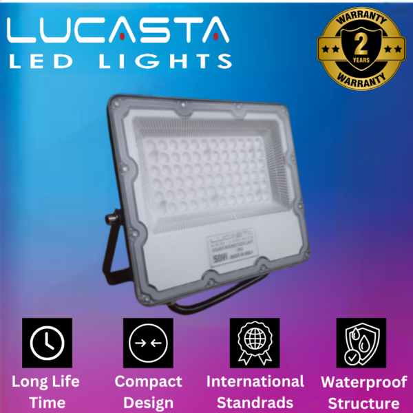 Lucasta RGB LED Floodlight – Waterproof, Remote-Controlled, Multi-Color Outdoor Light