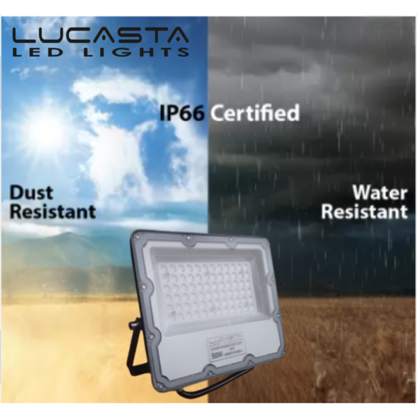 Lucasta RGB LED Floodlight – Waterproof, Remote-Controlled, Multi-Color Outdoor Light - Image 3