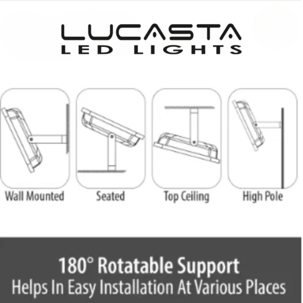 Lucasta RGB LED Floodlight – Waterproof, Remote-Controlled, Multi-Color Outdoor Light - Image 4