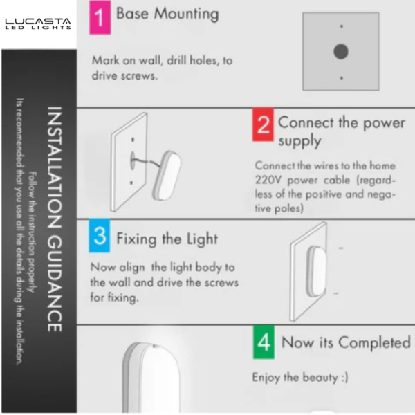 Lucasta LED Bulkhead Wall Light - Image 2